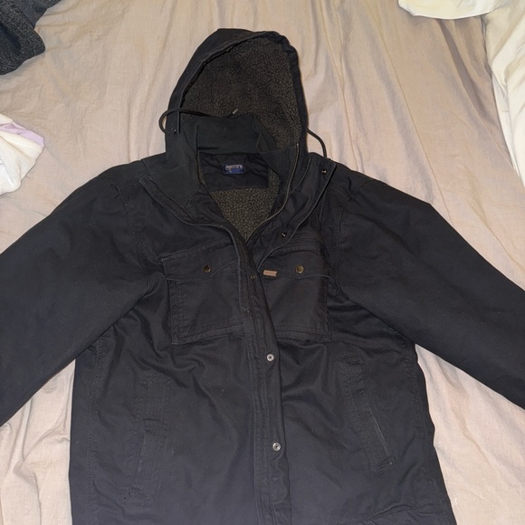 SMITH Men's Black Raincoat with Hood - Picture 5 of 8